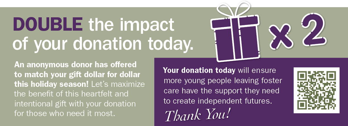 Make a donation and DOUBLE the impact