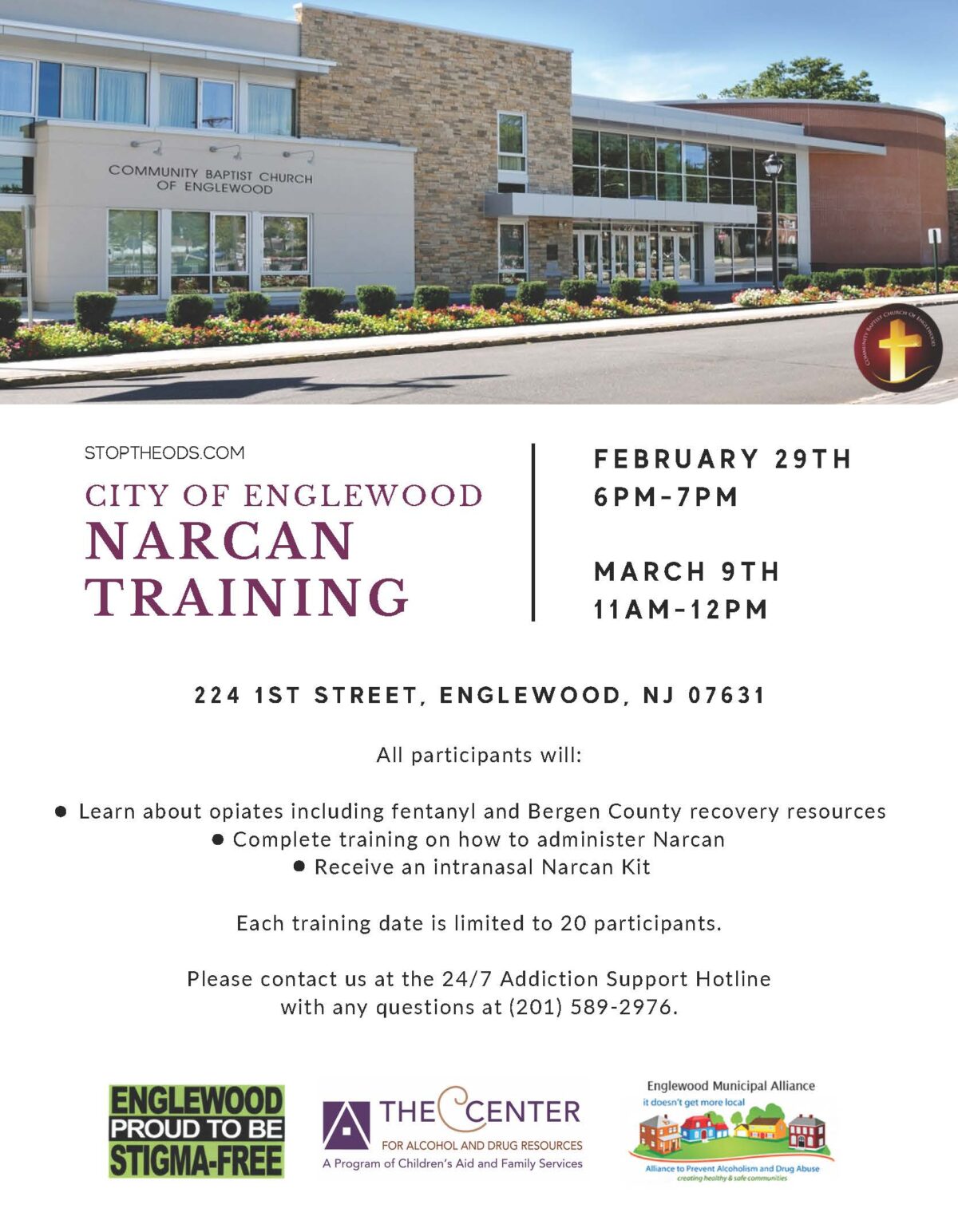 NARCAN TRAINING CITY OF ENGLEWOOD Children's Aid and Family Services